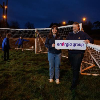 Pictured with Second Comber Boys’ Brigade members is Energia Group representative Lauren Donnelly and Stephen Cowden (Second Comber Boys’ Brigade Captain).