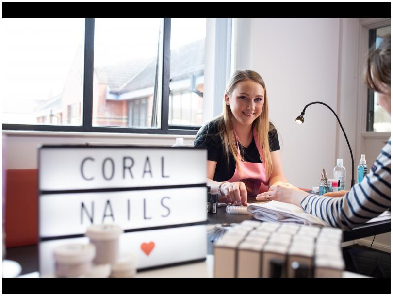 Leigh Ann Cooper now runs her own nail business after taking part in the Enterprise programme 