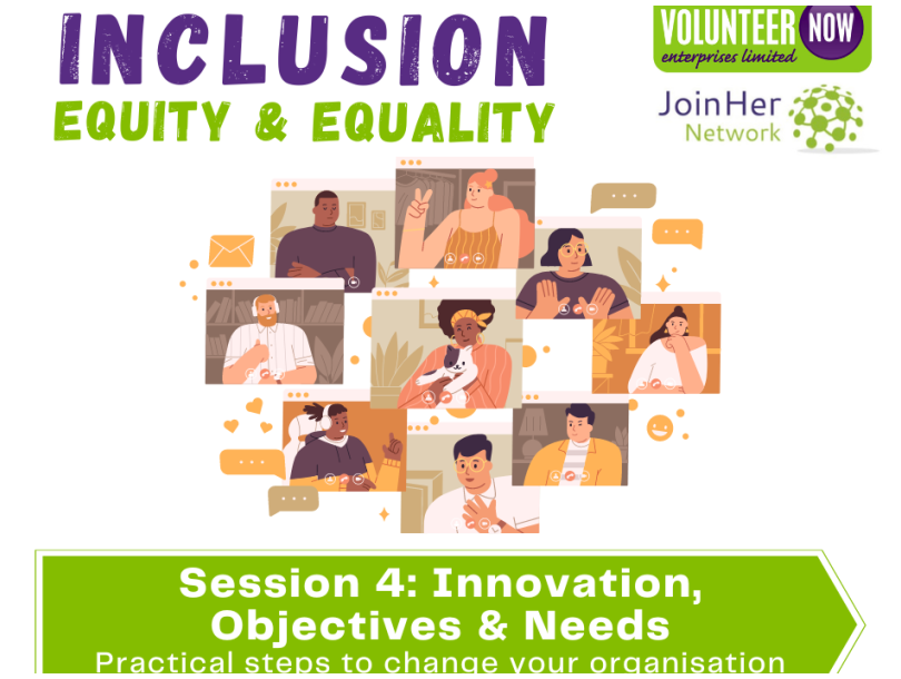 Inclusion, Equity & Equality 4: Innovation, Objectives, Needs