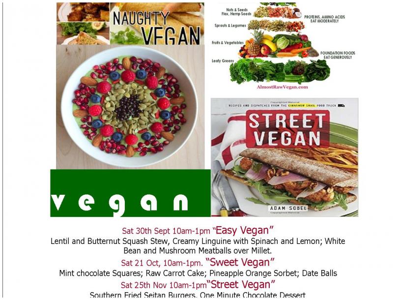 Learn to Cook Vegan: 4 workshops Learn to Cook Vegan: 4 workshops