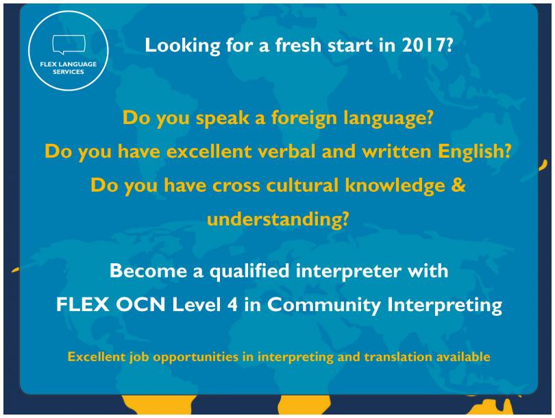 OCN Level 4 Community Interpreting OCN Level 4 Community Interpreting