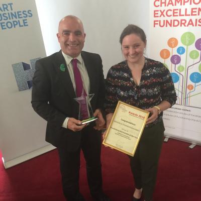 Barnardo's Ni and PwC win Fundraising Partnership of the Year Award 2018 from the Institute of Fundraising 