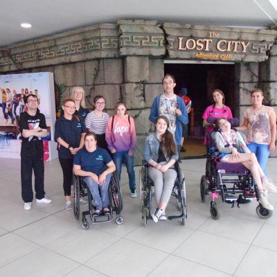 As part of What Next? Summer Activities Programme participants enjoyed at trip to The Lost City Adventure Golf. 