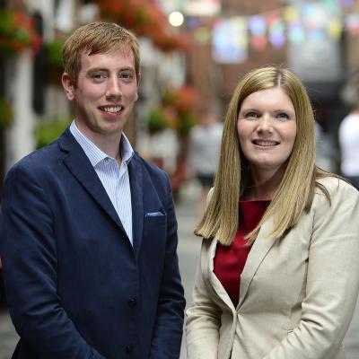 Joe Devlin and Laura McNamee have been chosen for this year's Future Leaders Connect programme