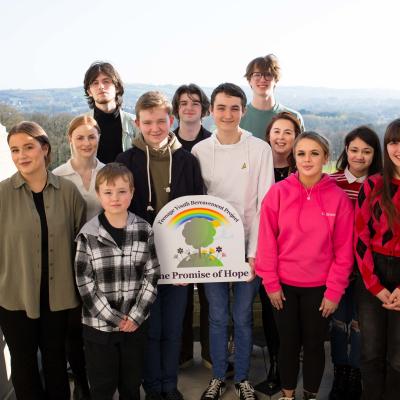 Young people come together at the launch of The Teenage Youth Bereavement Project, a video support resource they created which includes testimonies from them about their own grief journey, discussion of personal experience following loss, and guidance on how to address grief, in a bid to support their peers who find themselves facing the death of someone they loved.  https://www.jamesbrownfuneraldirectors.com/cruse-bereavement/