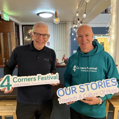 Jim Bradley (Partnership Manager at Belfast Hills Partnership) and Steven Gregg (4 Corners Festival Director)