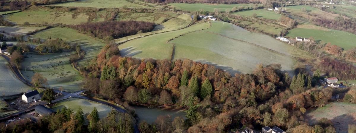Aerial View over the spectacular Bonds Glen