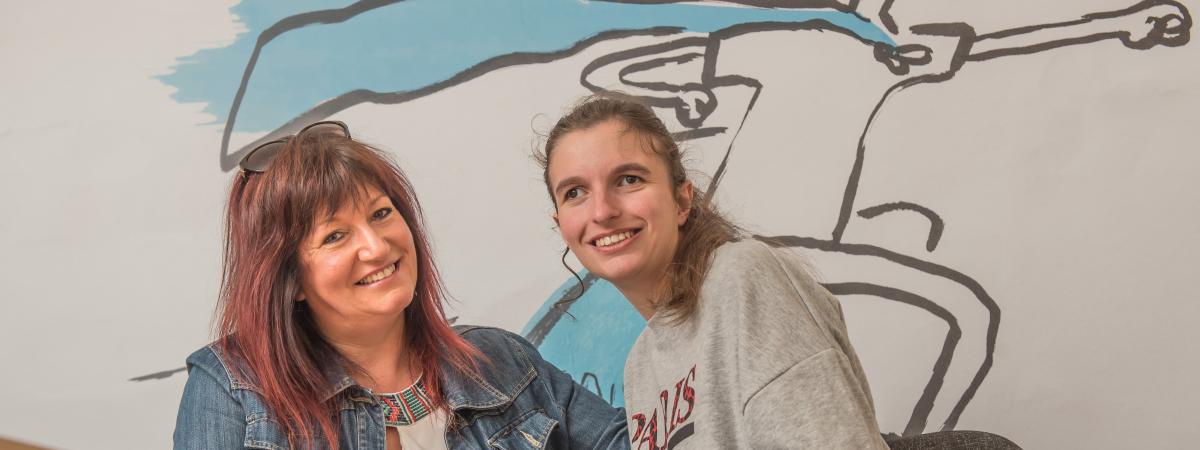 Pictured: Young person Stephanie Hewitt and her mother Janice.