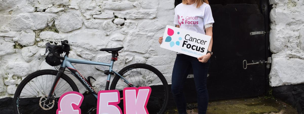 Cancer patient Julie Lillis, from Whiteabbey, cycled 300k to raise much-needed cash for Cancer Focus NI  