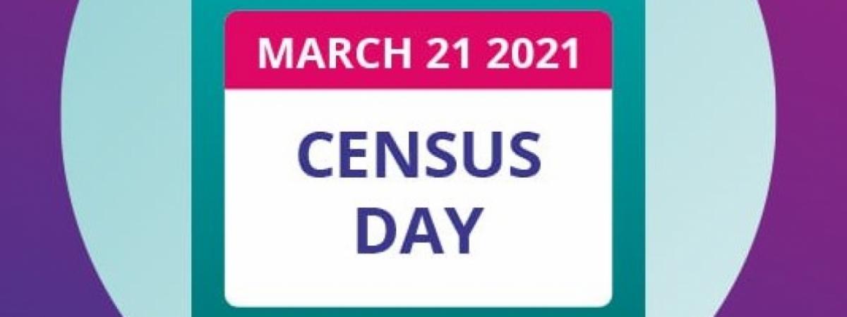 Image shows calendar showing March 21st Census Day 