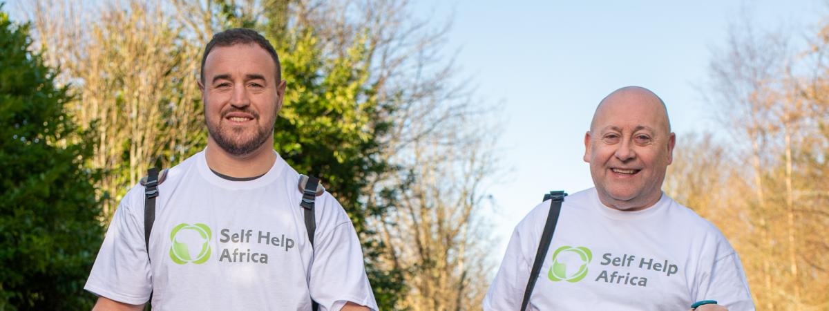 Self Help Africa Ambassador Rob Herring joins Denny Elliott, Head of Self Help Africa Northern Ireland, as he prepares for the charity’s Camino Walk. For more information, please contact Denny Elliott by email at denny.elliott@selfhelpafrica.net