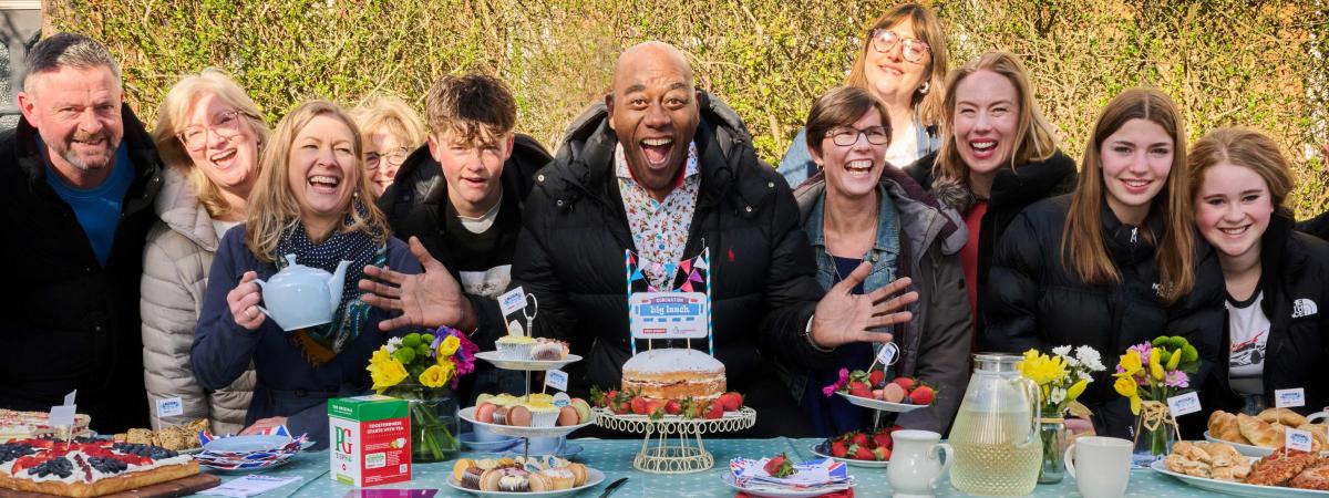 Ainsley Harriott, Ambassador to The Big Lunch and Coronation Big Lunch, is urging the people of NI to take part in a 'Big Knock' to invite neighbours to join in Coronation Big Lunch celebrations. www.coronationbiglunch.com