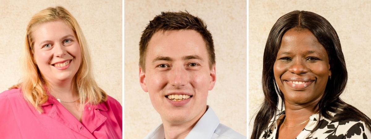 2022 Boardroom Apprentices Polona Rogina, Nathan Wardlow, Funmilayo Tolani