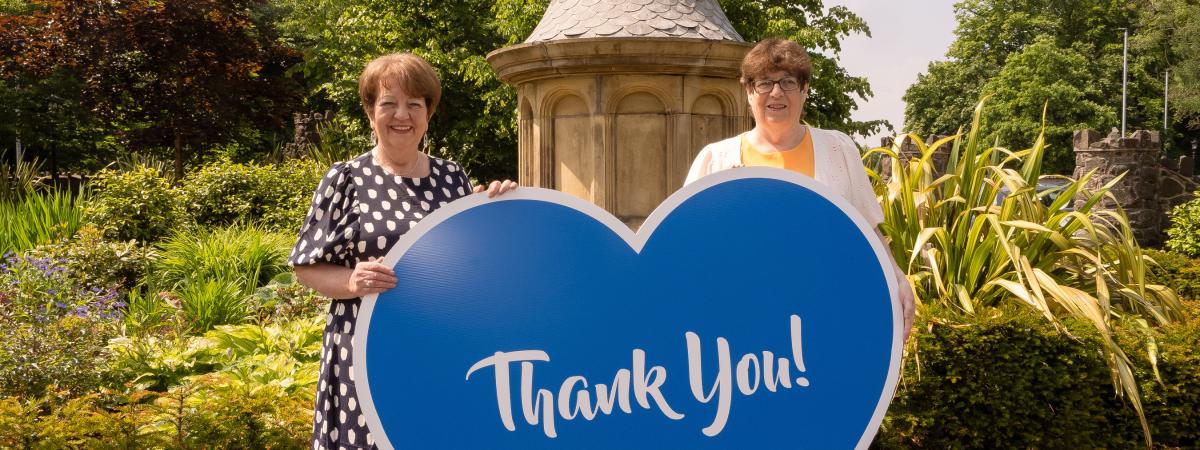 SVP Regional President for the Northern Region, Mary Waide, is pictured with SVP National President, Rose McGowan.