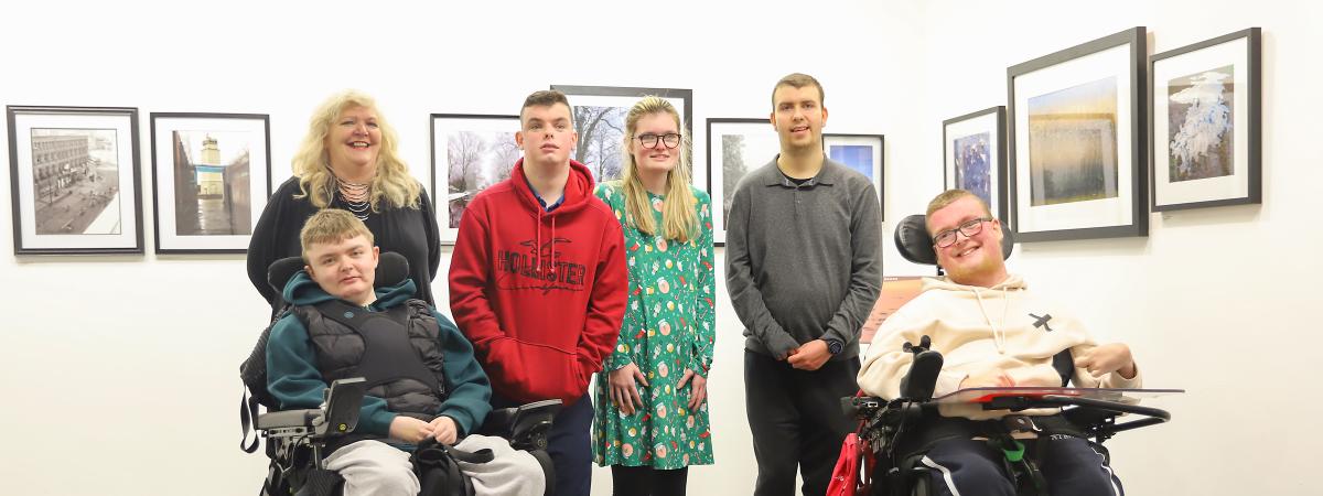 Pupils from Mitchell House School in east Belfast got a private viewing of the Big Christmas Photo Sale currently on display at Belfast Exposed