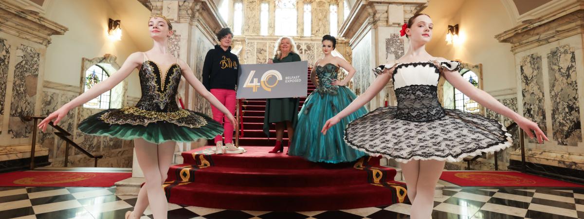Deirdre Robb, Belfast Exposed’s CEO was joined by representatives of the artistic groups, to launch the gala at Belfast City Hall where the event will take place on Thursday, 6th June.