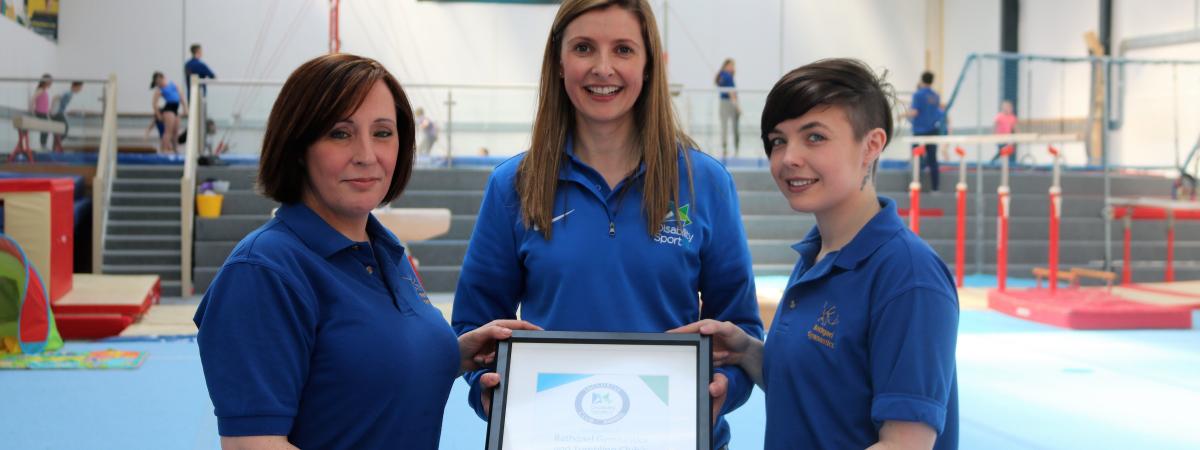 Local club cartwheels to victory winning Disability Sport NI's, 'Inclusive Club Award.'