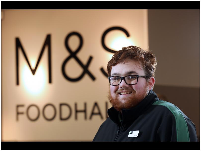 Jamie Gamble took part in Make Your Mark in 2014 and is now a Section Co-ordinator with M&S