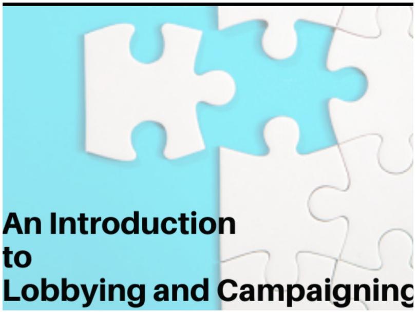 Introduction to Lobbying and Campaigning