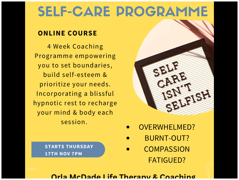 Self-Care Programme Poster