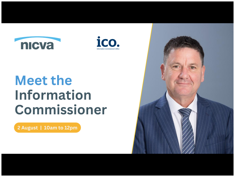 Graphic for NICVA's Meet the Information Commissioner event