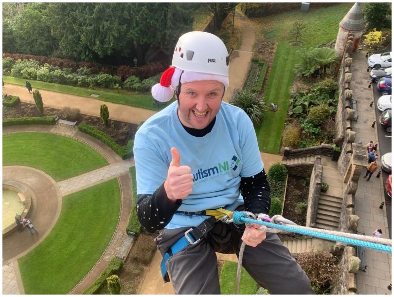 Santa Abseil for Autism NI