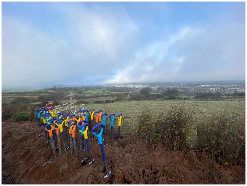 Tree planting at Glas-na-Bradan Wood