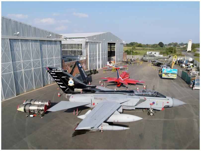 Part of the Heritage Collection of Aircraft and Helicopters in the compound outside their authentic Second World War hangars at Maze Long Kesh, just 5 minutes outside LISBURN.