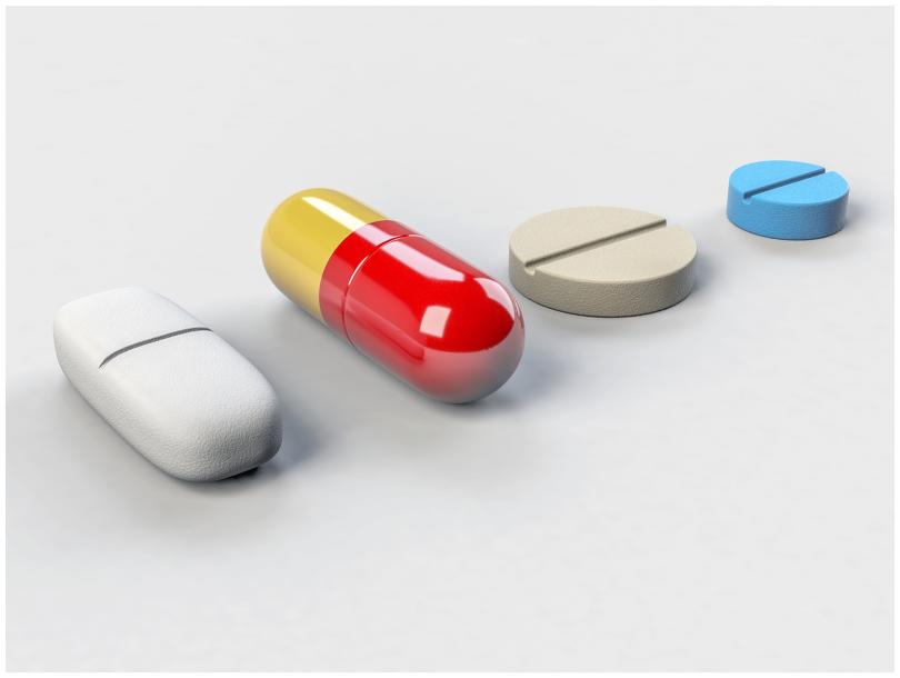 Image of various medication/pills.