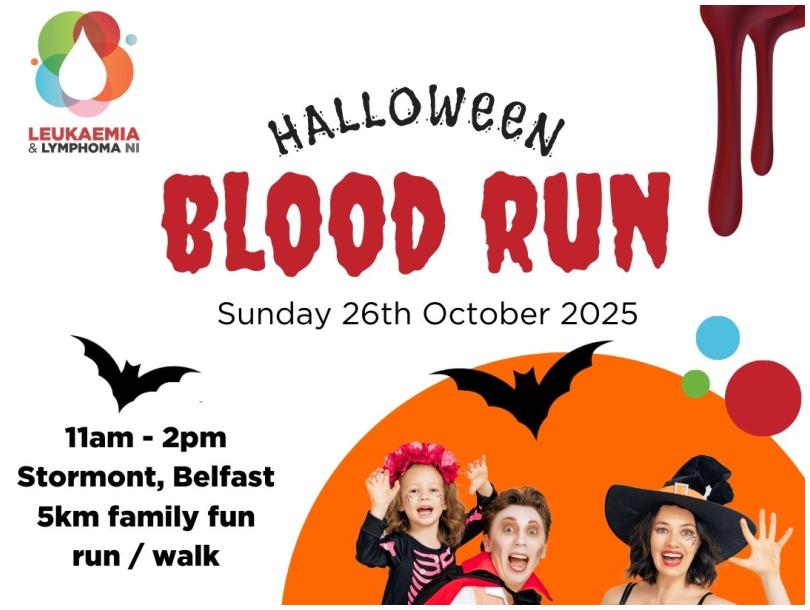 Halloween blood run in aid of LLNI