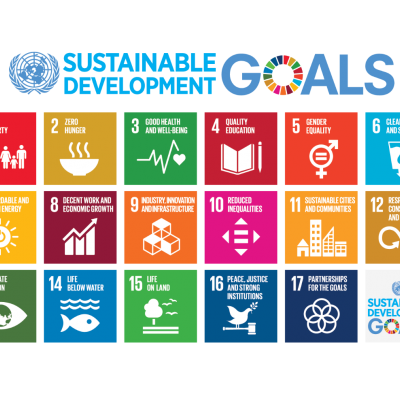 A diagram listing the 17 Sustainable Development Goals