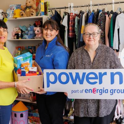 Pictured (L-R) is Lenity NI volunteer Amanda Bell, Power NI representative Lauren Donnelly, and Lenity NI founder Christine Kelly. The County Down organisation was named the recent winner of Power NI’s ‘Brighter Communities’ £1,000 grant award. 