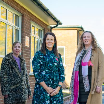 Pictured (L-R) is Olga Pollock (firmus energy’s HR Manager and Investors in People lead), Judith Finlayson (Killicomaine Junior High School), and Lisa McCarthy (Transportation Services and Business Planning Manager).
