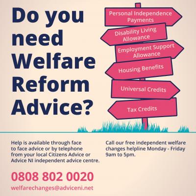 Independent Welfare Changes Helpline – Freephone 0808 8020020