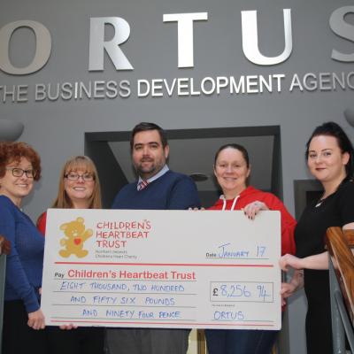 The Heart of Fundraising - The Ortus Group announce Charity Partnership 2016 Donation